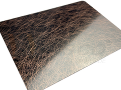 SS Getaran Cermin pelapisan tembaga gelap Lembaran Antik Menghitam