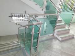 Kualitas Tinggi Grade 201 304 316 Pegangan Tangga Stainless Steel Railing Tangga Inox
