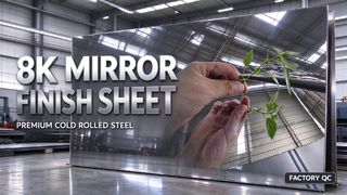 Pelat Inox Poles Reflektifitas Tinggi
