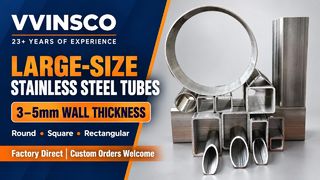 VVINSCO Tabung Stainless Steel Dinding Tebal Ukuran Besar 3 -5mm