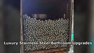 Pipa Kamar Mandi Stainless Steel Mewah Selesai Modern