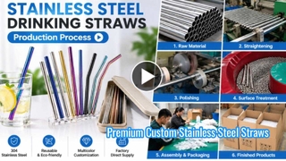 Sedotan Minum Stainless Steel 304 | Pabrik & Proses Produksi Jerami Logam yang Dapat Digunakan Kembali