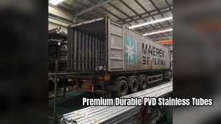 Tabung Dekoratif Stainless Steel Warna PVD Premium