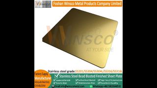 Manik Emas Winsco Ledakan Manik Titanium SS Ledakan Baja tahan karat