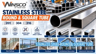 201 304 316 Tabung Bulat & Persegi Stainless Steel | Pabrik VVINSCO