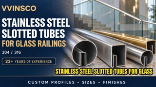 304 316 Tabung Berlubang Stainless Steel untuk Pagar Kaca | Profil Khusus | VVINSCO